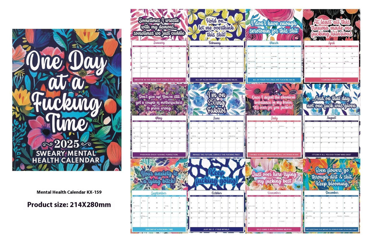 Mental Health Color Calendar Fashion